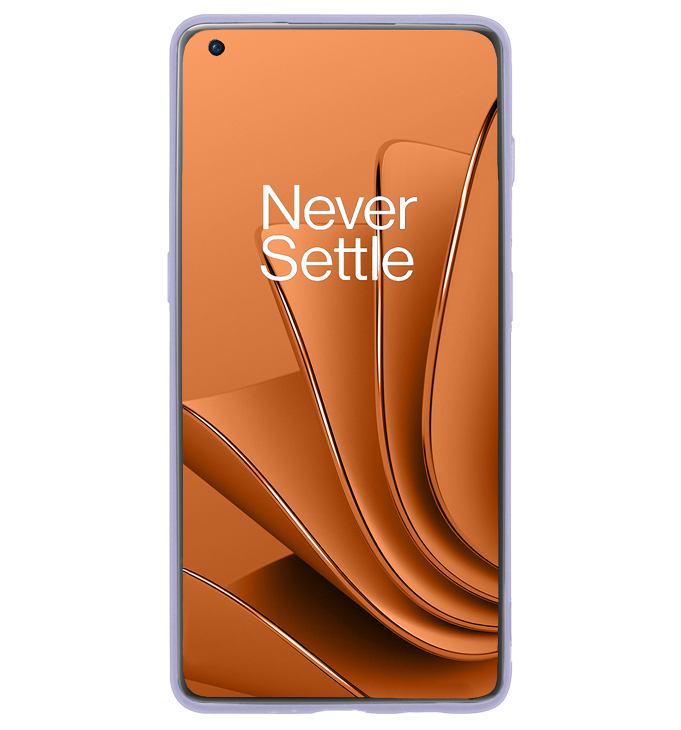 Nomfy Hoesje Geschikt voor OnePlus 10 Pro Hoesje Siliconen Cover Case Met Screenprotector - Hoes Geschikt voor OnePlus 10 Pro Hoes Back Case - Lila