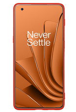 Nomfy Hoesje Geschikt voor OnePlus 10 Pro Hoesje Siliconen Cover Case Met Screenprotector - Hoes Geschikt voor OnePlus 10 Pro Hoes Back Case - Rood
