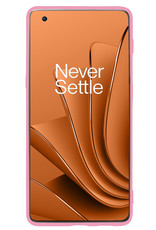 Nomfy Hoesje Geschikt voor OnePlus 10 Pro Hoesje Siliconen Cover Case Met 2x Screenprotector - Hoes Geschikt voor OnePlus 10 Pro Hoes Back Case - Lichtroze