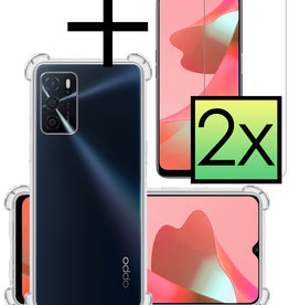 NoXx NoXx OPPO A16 Hoesje Shockproof Met 2x Screenprotector