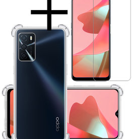 NoXx NoXx OPPO A16 Hoesje Shockproof Met Screenprotector