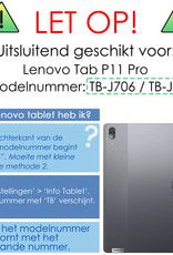 NoXx Screenprotector Geschikt voor Lenovo Tab P11 Pro Screenprotector Bescherm Glas Screen Protector