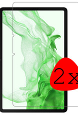BASEY. Screenprotector Geschikt voor Samsung Galaxy Tab S8 Screenprotector Tempered Glass - Screenprotector Geschikt voor Samsung Tab S8 Screen Protector Beschermglas - 2 Stuks
