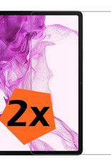 Nomfy Screenprotector Geschikt voor Samsung Galaxy Tab S8 Screenprotector Bescherm Glas - Screen Protector Geschikt voor Samsung Tab S8 Screenprotector Tempered Glass - 2 PACK