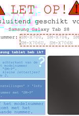 BASEY. Hoesje Geschikt voor Samsung Galaxy Tab S8 Hoes Case Tablet Hoesje Tri-fold - Hoes Geschikt voor Samsung Tab S8 Hoesje Hard Cover Bookcase Hoes - Donkerrood