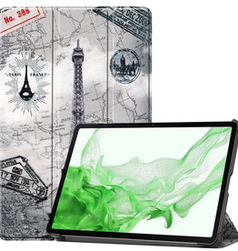 BASEY. BASEY. Samsung Galaxy Tab S8 Hoes - Eiffeltoren
