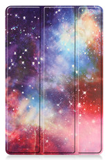 Nomfy Hoes Geschikt voor Samsung Galaxy Tab S8 Hoes Tri-fold Tablet Hoesje Case - Hoesje Geschikt voor Samsung Tab S8 Hoesje Hardcover Bookcase - Galaxy