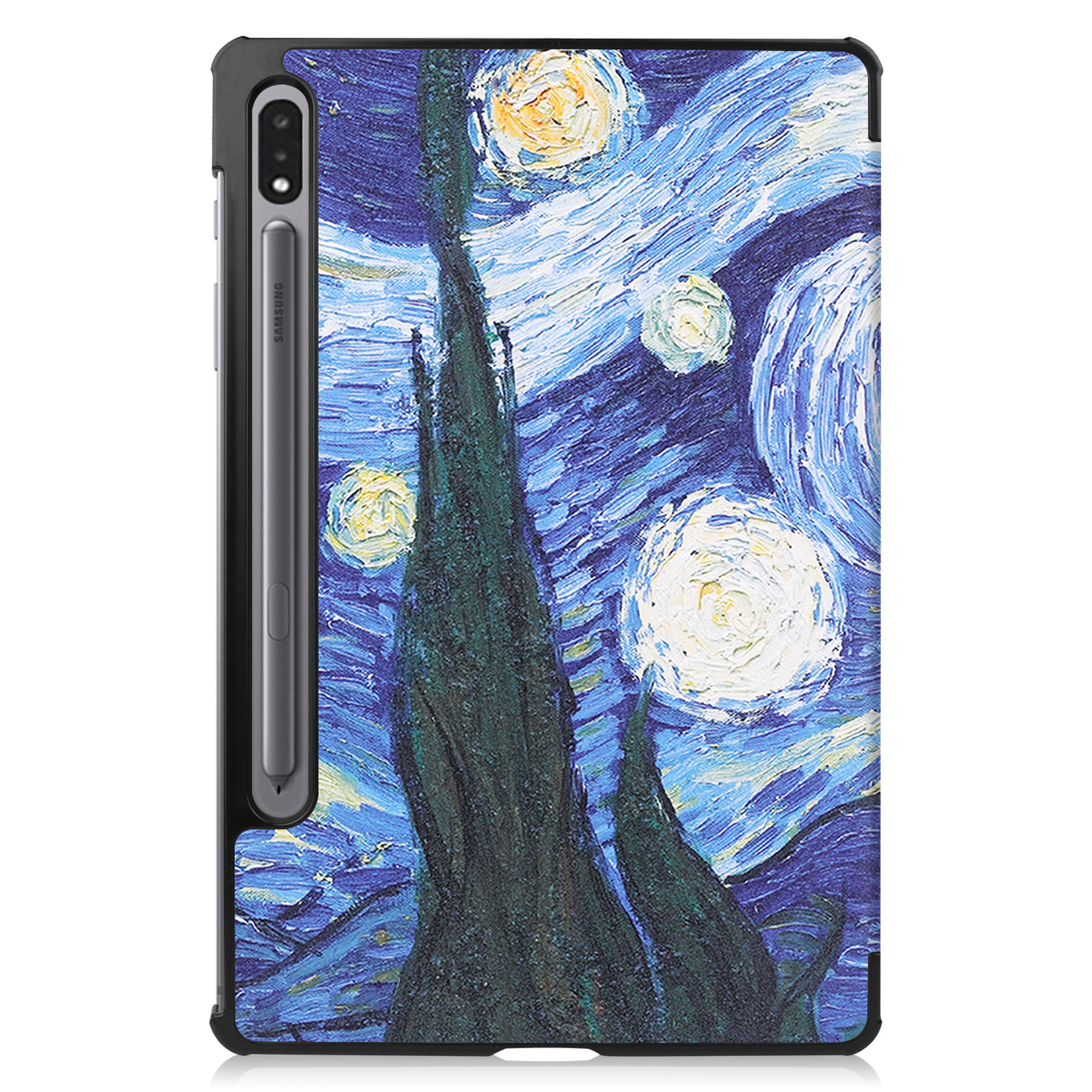 NoXx Hoesje Geschikt voor Samsung Galaxy Tab S8 Hoesje Case Hard Cover Hoes Book Case - Sterrenhemel