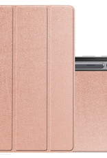 NoXx Hoesje Geschikt voor Samsung Galaxy Tab S8 Hoesje Case Hard Cover Hoes Book Case - Rosé goud