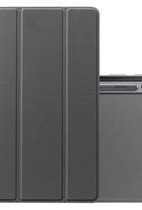 NoXx Hoesje Geschikt voor Samsung Galaxy Tab S8 Hoesje Case Hard Cover Hoes Book Case - Grijs