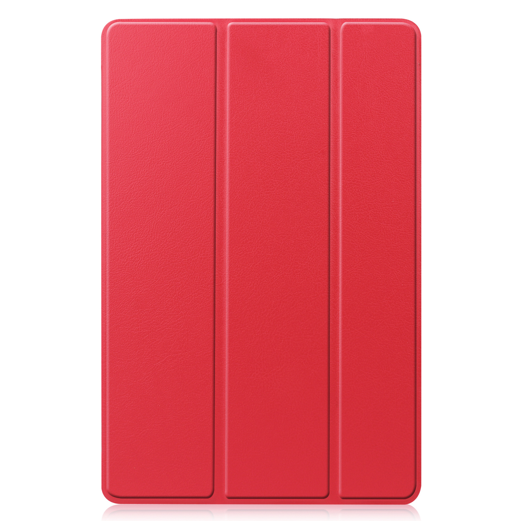 BASEY. Hoesje Geschikt voor Samsung Galaxy Tab S8 Hoes Case Tablet Hoesje Tri-fold - Hoes Geschikt voor Samsung Tab S8 Hoesje Hard Cover Bookcase Hoes - Rood