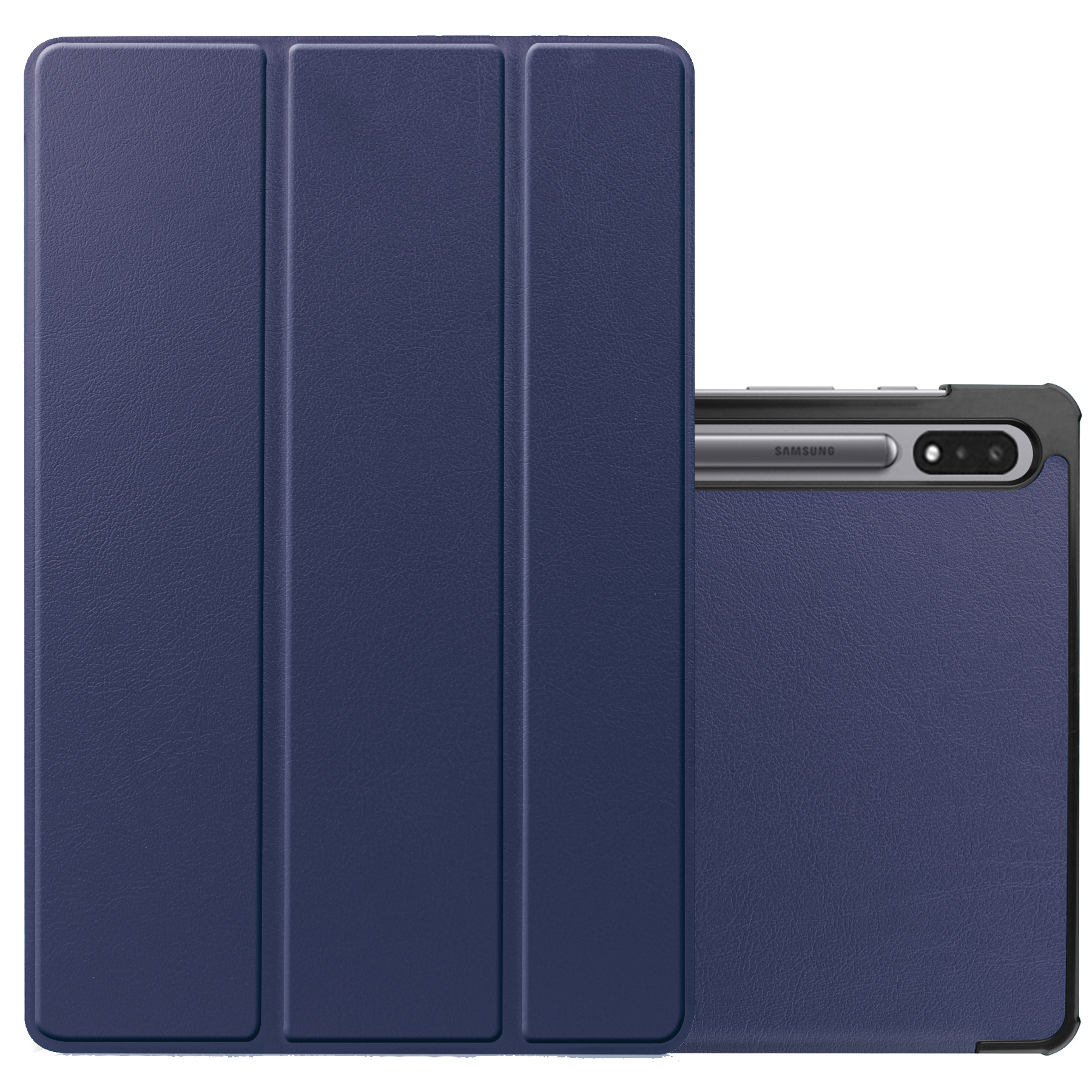 NoXx Hoesje Geschikt voor Samsung Galaxy Tab S8 Hoesje Case Hard Cover Hoes Book Case - Donkerblauw