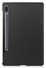 BASEY. Hoesje Geschikt voor Samsung Galaxy Tab S8 Hoes Case Tablet Hoesje Tri-fold - Hoes Geschikt voor Samsung Tab S8 Hoesje Hard Cover Bookcase Hoes - Zwart
