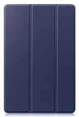 BASEY. Hoesje Geschikt voor Samsung Galaxy Tab S8 Plus Hoes Case Tablet Hoesje Tri-fold - Hoes Geschikt voor Samsung Tab S8 Plus Hoesje Hard Cover Bookcase Hoes - Donkerblauw