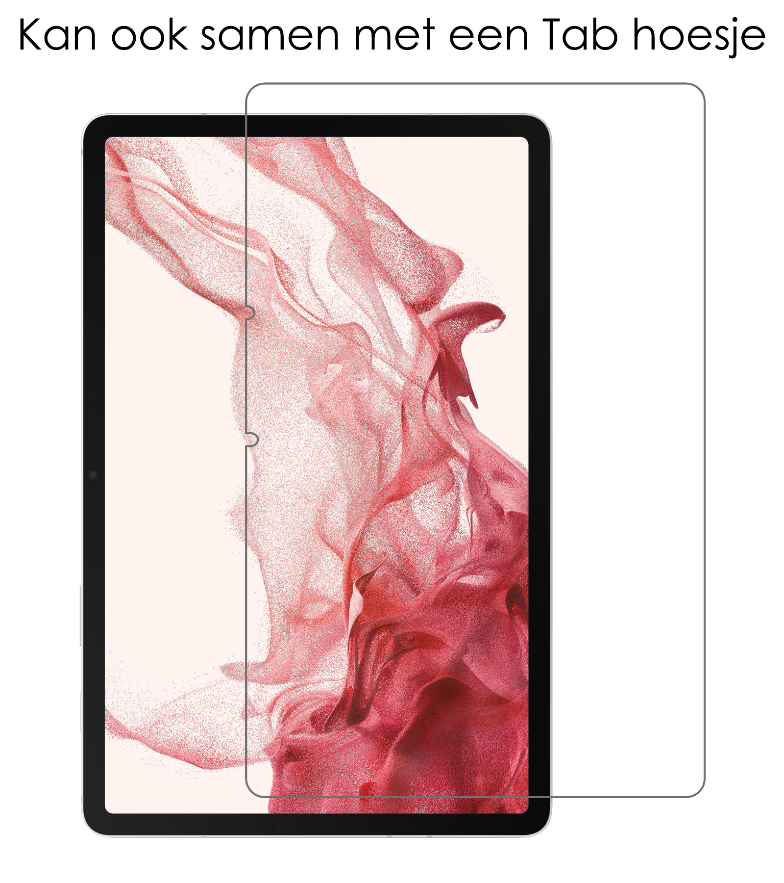 NoXx Samsung Galaxy Tab S8 Hoesje Case Hard Cover Met S Pen Uitsparing Hoes Book Case Paars