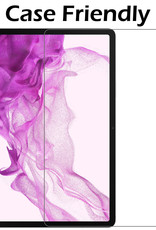 Samsung Galaxy Tab S8 Hoesje 11 inch Case Rosé Goud - Samsung Galaxy Tab S8 Hoes Hardcover Hoesje Bookcase Met Uitsparing S Pen - Rosé Goud