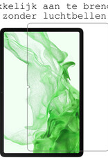 BASEY. Hoesje Geschikt voor Samsung Galaxy Tab S8 Hoes Case Tablet Hoesje Tri-fold Met Screenprotector - Hoes Geschikt voor Samsung Tab S8 Hoesje Hard Cover Bookcase Hoes - Eiffeltoren