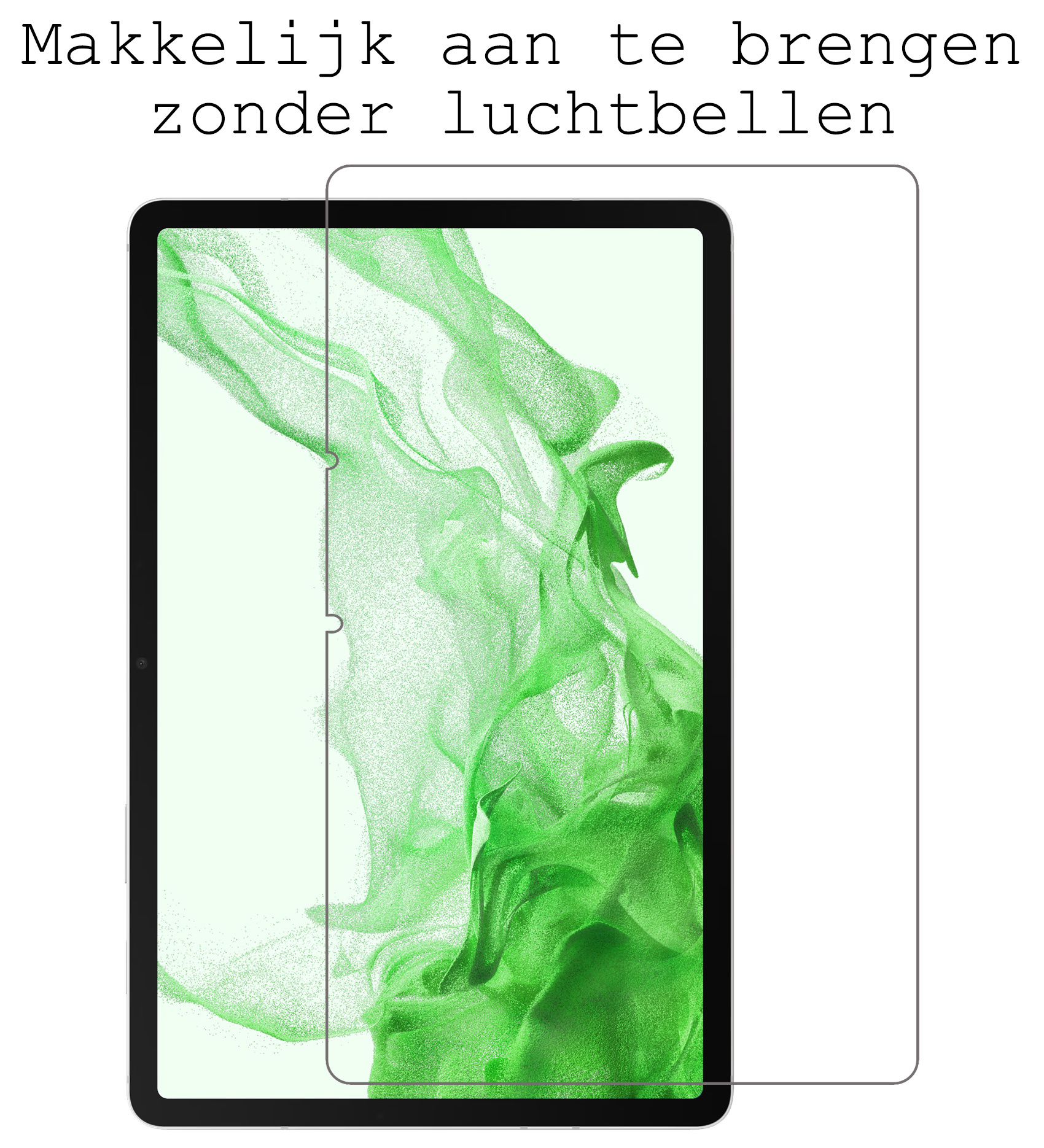 BASEY. Hoesje Geschikt voor Samsung Galaxy Tab S8 Hoes Case Tablet Hoesje Tri-fold Met Screenprotector - Hoes Geschikt voor Samsung Tab S8 Hoesje Hard Cover Bookcase Hoes - Zwart