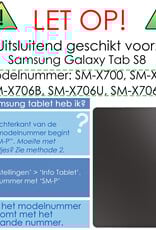 NoXx Hoesje Geschikt voor Samsung Galaxy Tab S8 Hoesje Case Hard Cover Hoes Book Case Met Screenprotector - Graffity