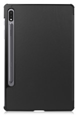 Samsung Galaxy Tab S8 Hoesje Case Hard Cover Met S Pen Uitsparing Hoes Book Case Zwart
