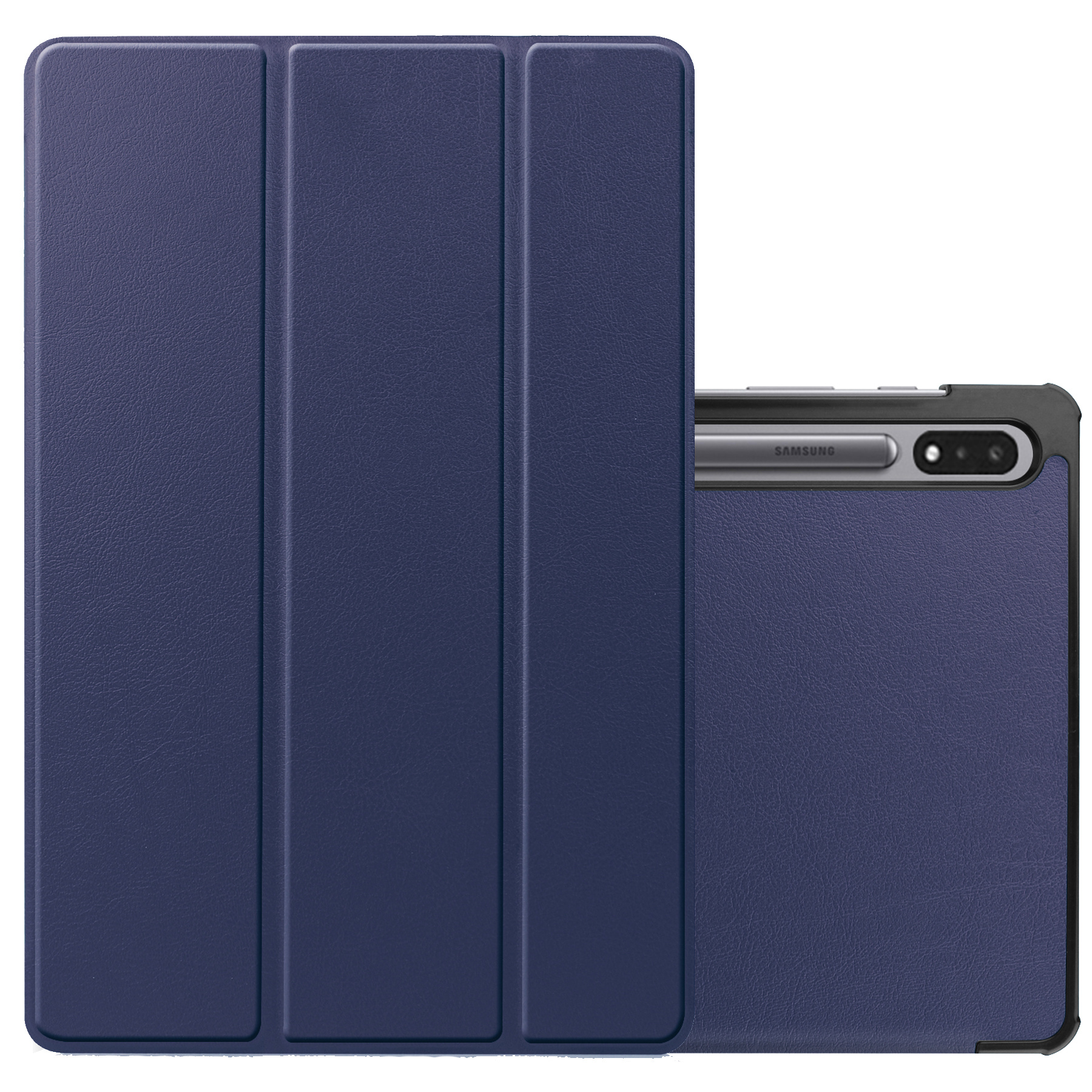 NoXx Hoesje Geschikt voor Samsung Galaxy Tab S8 Plus Hoesje Case Hard Cover Hoes Book Case - Donkerblauw