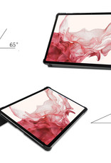 NoXx Hoesje Geschikt voor Samsung Galaxy Tab S8 Plus Hoesje Case Hard Cover Hoes Book Case - Donkerblauw