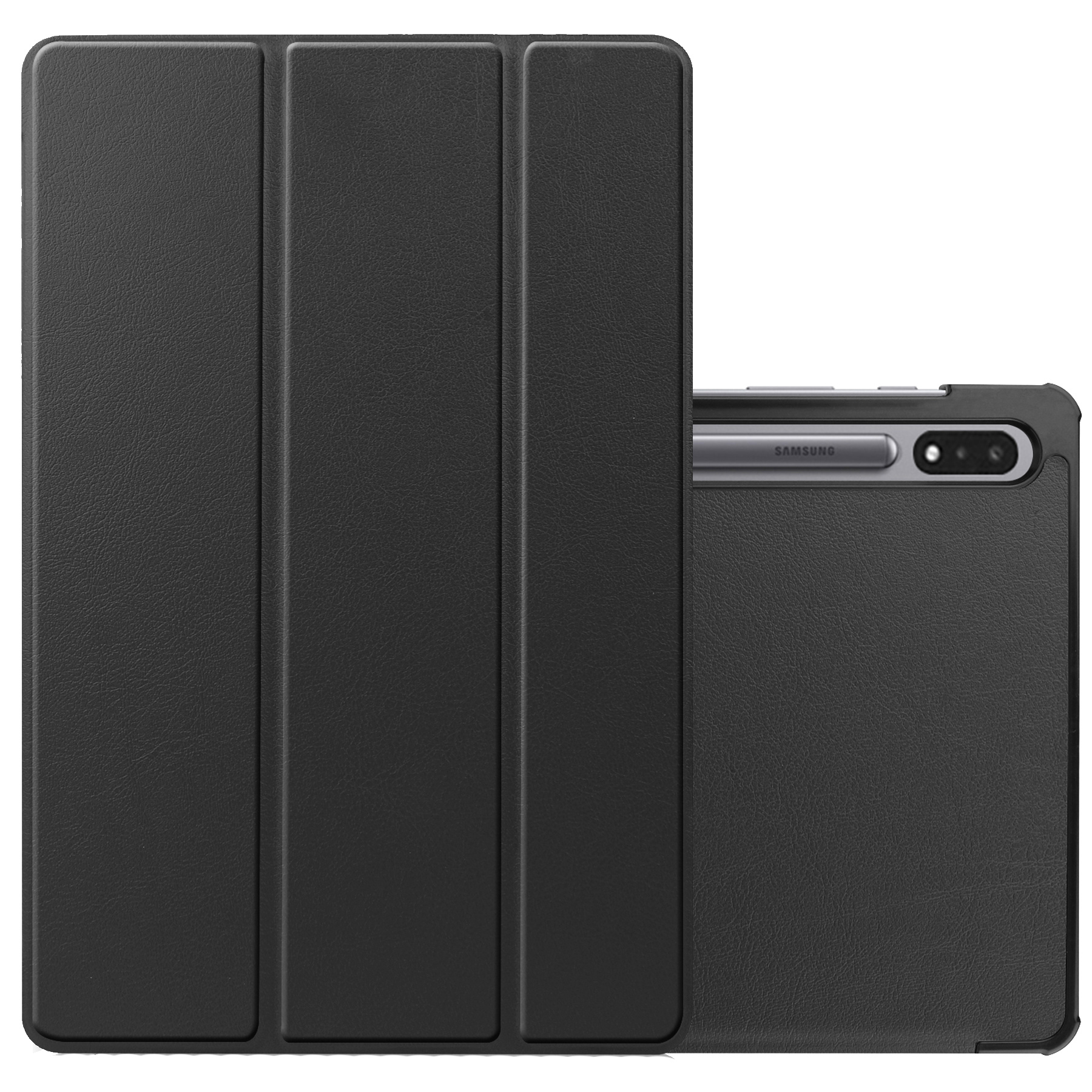 NoXx Hoesje Geschikt voor Samsung Galaxy Tab S8 Plus Hoesje Case Hard Cover Hoes Book Case - Zwart