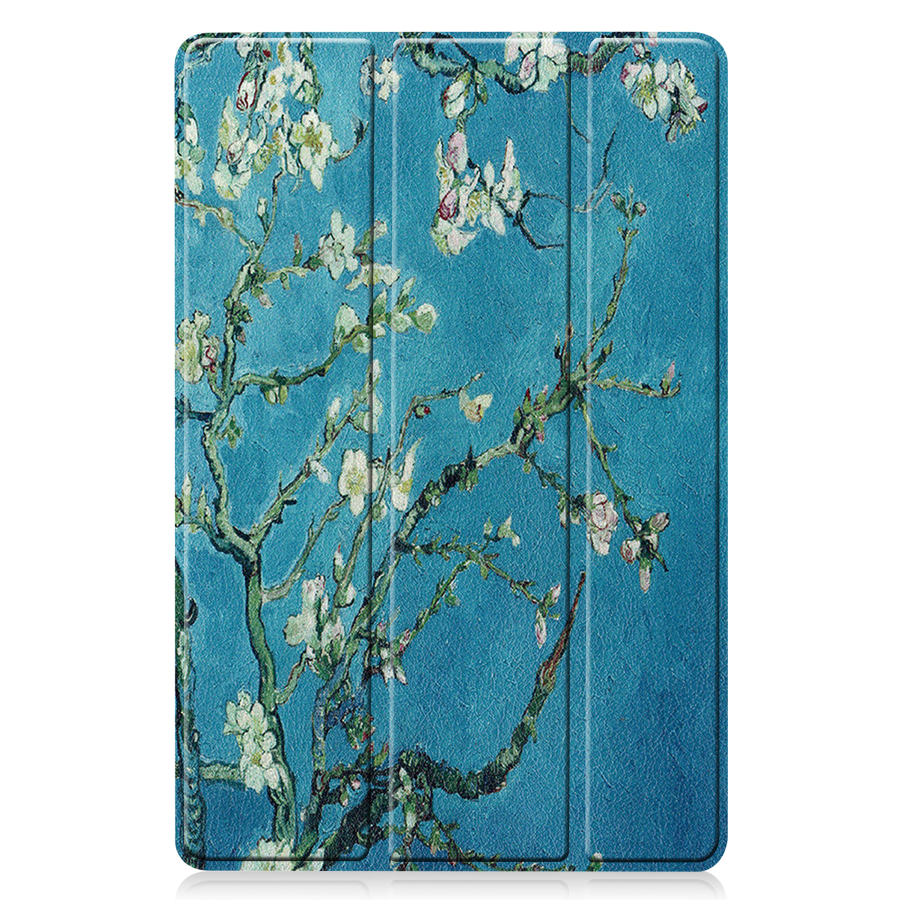 Nomfy Hoes Geschikt voor Samsung Galaxy Tab S8 Plus Hoes Tri-fold Tablet Hoesje Case - Hoesje Geschikt voor Samsung Tab S8 Plus Hoesje Hardcover Bookcase - Bloesem
