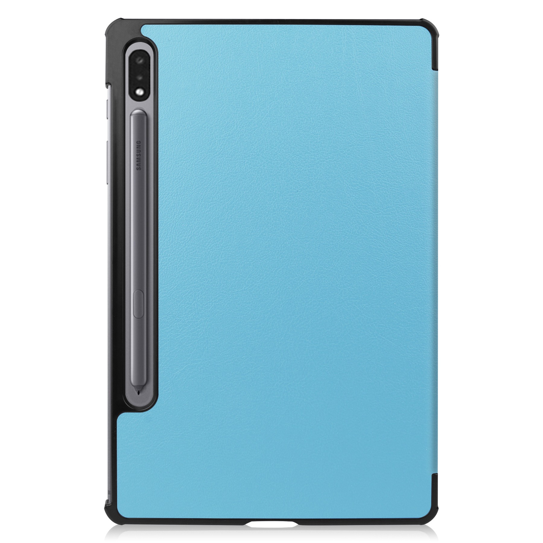 Nomfy Samsung Galaxy Tab S8 Plus Hoesje 12,4 inch Case Licht Blauw - Samsung Galaxy Tab S8 Plus Hoes Hardcover Hoesje Bookcase Met Uitsparing S Pen - Licht Blauw