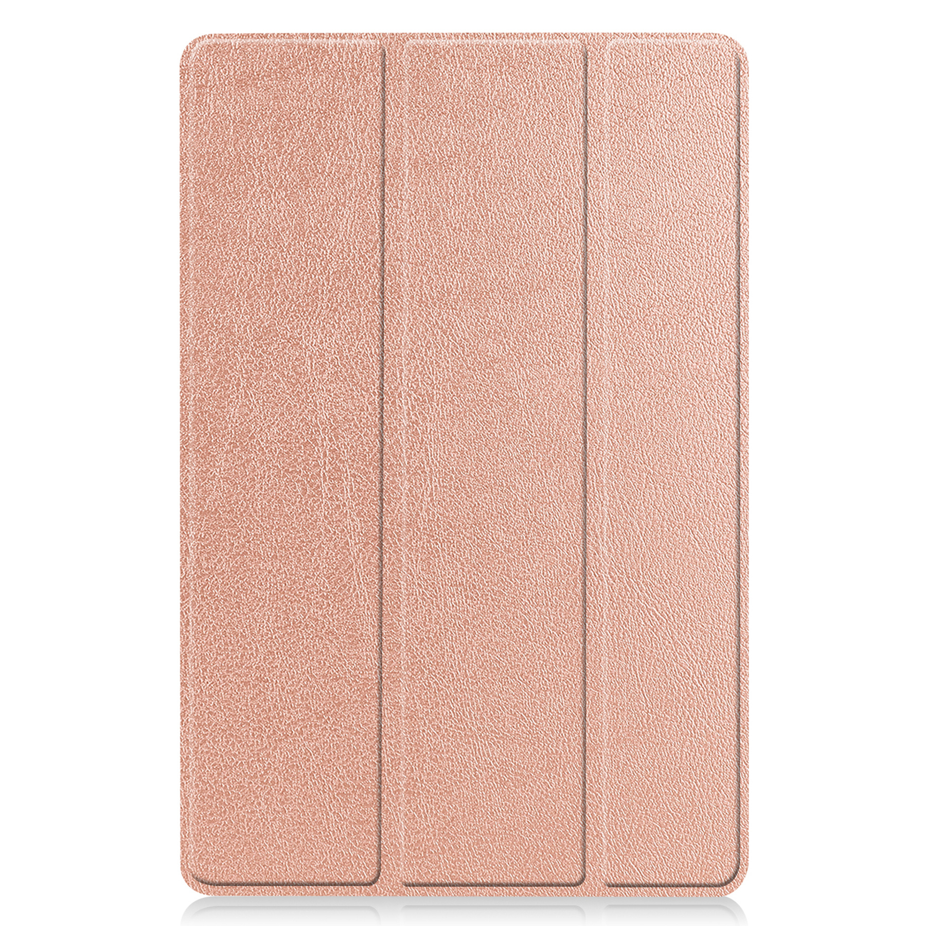 Nomfy Hoes Geschikt voor Samsung Galaxy Tab S8 Plus Hoes Tri-fold Tablet Hoesje Case - Hoesje Geschikt voor Samsung Tab S8 Plus Hoesje Hardcover Bookcase - Rosé goud