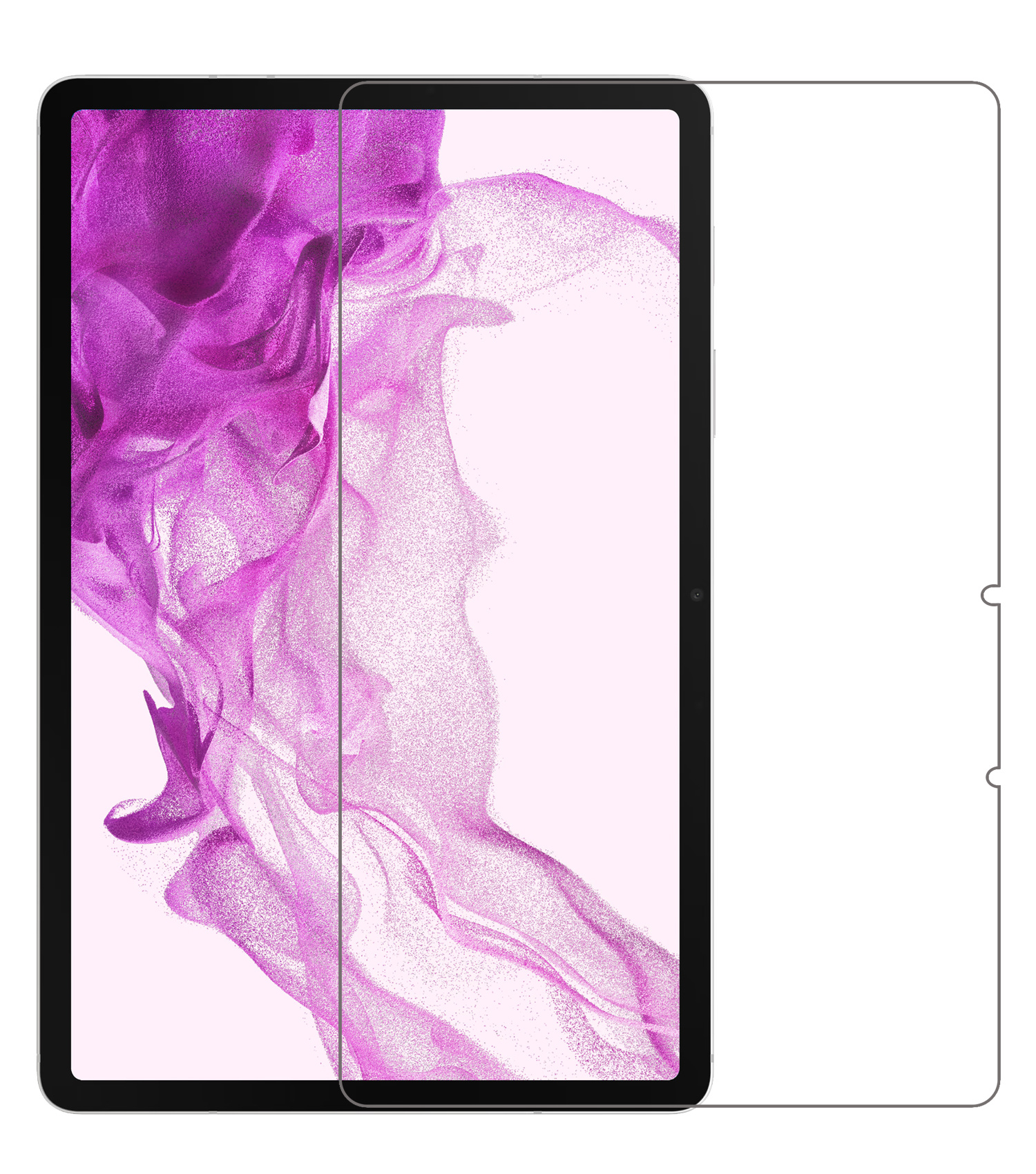 Nomfy Screenprotector Geschikt voor Samsung Galaxy Tab S8 Plus Screenprotector Bescherm Glas - Screen Protector Geschikt voor Samsung Tab S8 Plus Screenprotector Tempered Glass