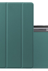 NoXx Hoesje Geschikt voor Samsung Galaxy Tab S8 Ultra Hoesje Case Hard Cover Hoes Book Case - Donkergroen