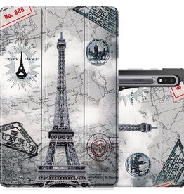 NoXx NoXx Samsung Galaxy Tab S8 Ultra Hoes - Eiffeltoren