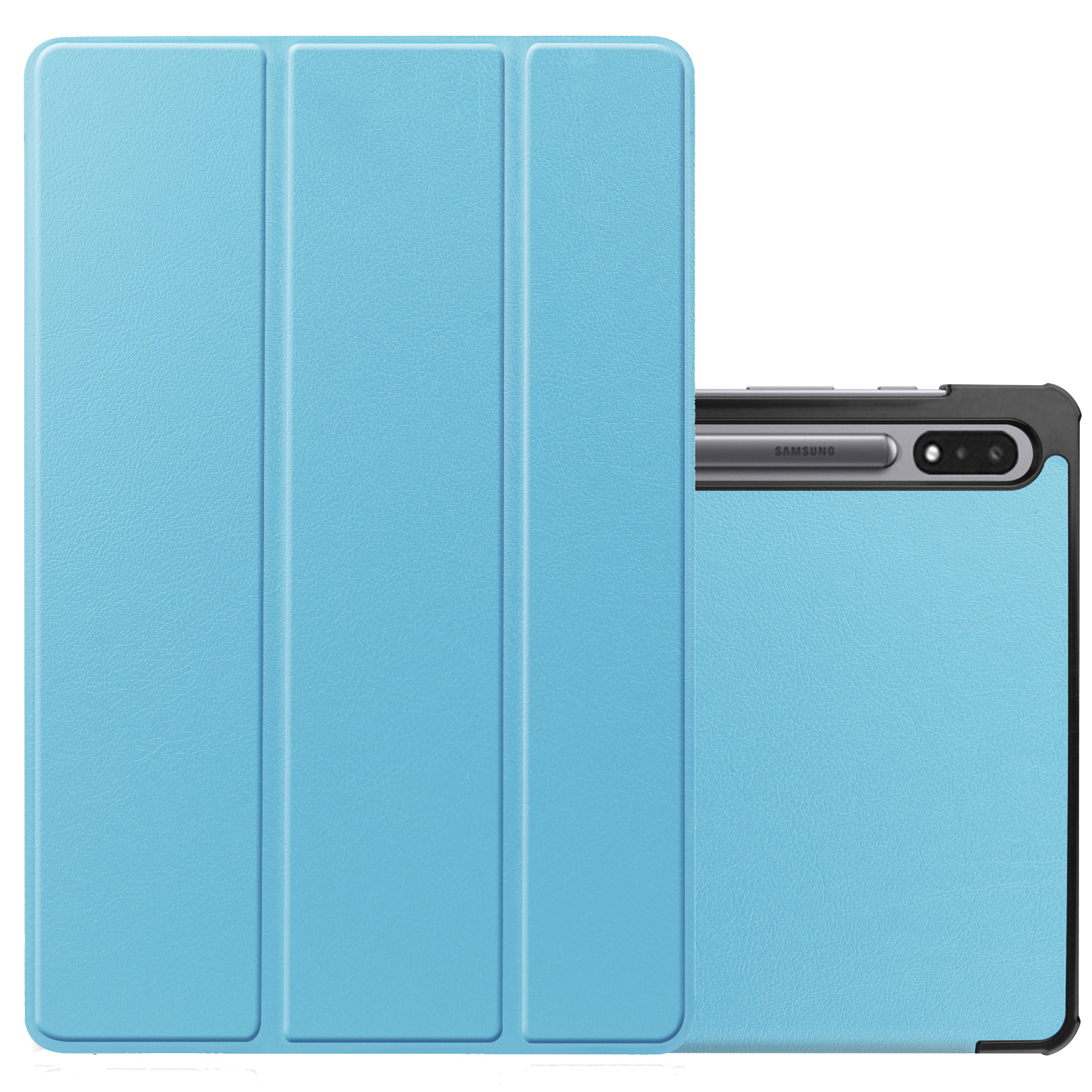 NoXx Hoesje Geschikt voor Samsung Galaxy Tab S8 Ultra Hoesje Case Hard Cover Hoes Book Case - Lichtblauw