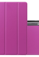 NoXx Hoesje Geschikt voor Samsung Galaxy Tab S8 Ultra Hoesje Case Hard Cover Hoes Book Case - Paars