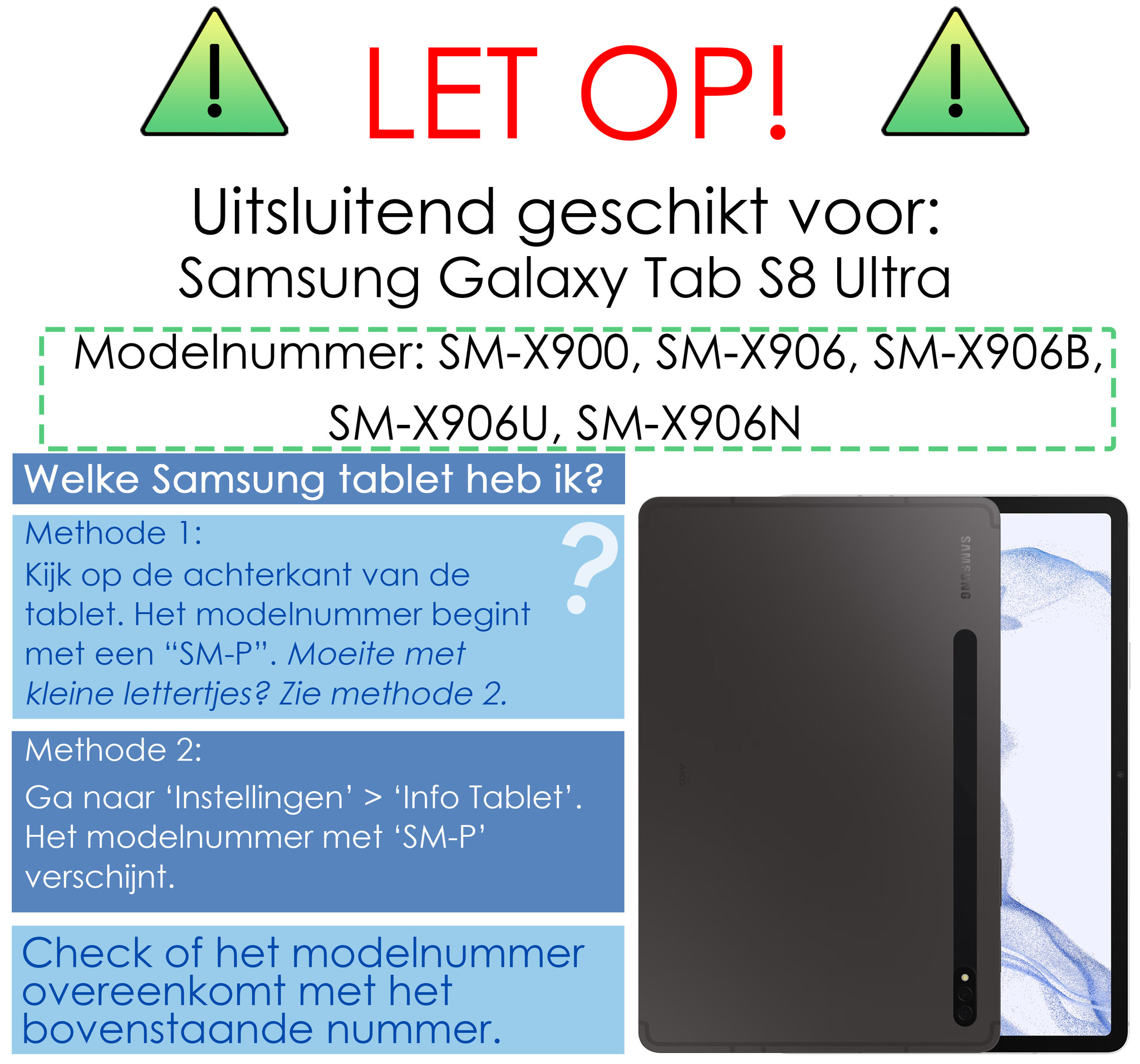 Samsung Galaxy Tab S8 Ultra Hoesje Case Hard Cover Met S Pen Uitsparing Hoes Book Case Sterrenhemel