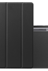 NoXx Hoesje Geschikt voor Samsung Galaxy Tab S8 Ultra Hoesje Case Hard Cover Hoes Book Case - Zwart
