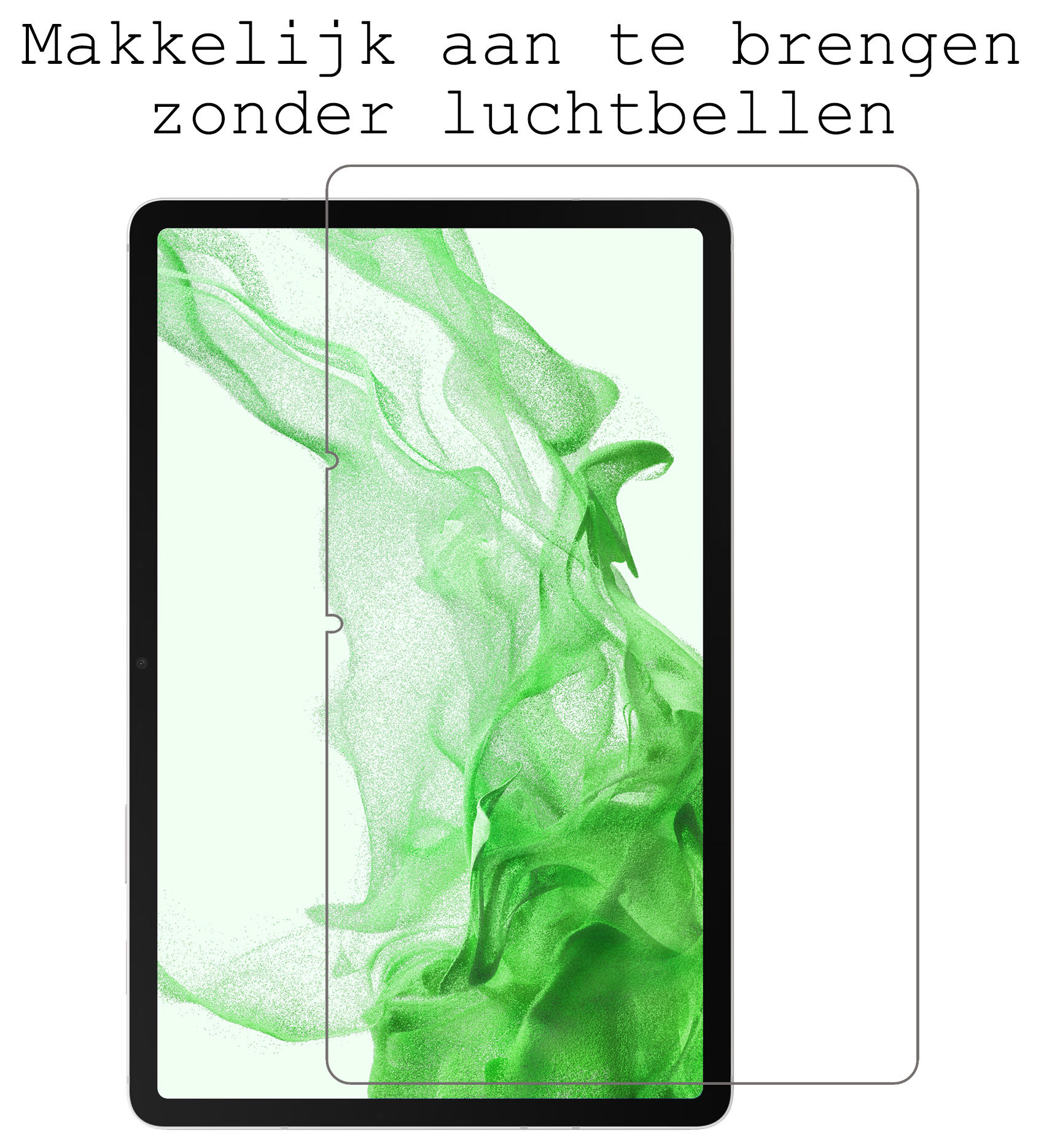 BASEY. Screenprotector Geschikt voor Samsung Galaxy Tab S8 Ultra Screenprotector Tempered Glass - Screenprotector Geschikt voor Samsung Tab S8 Ultra Screen Protector Beschermglas - 2 Stuks