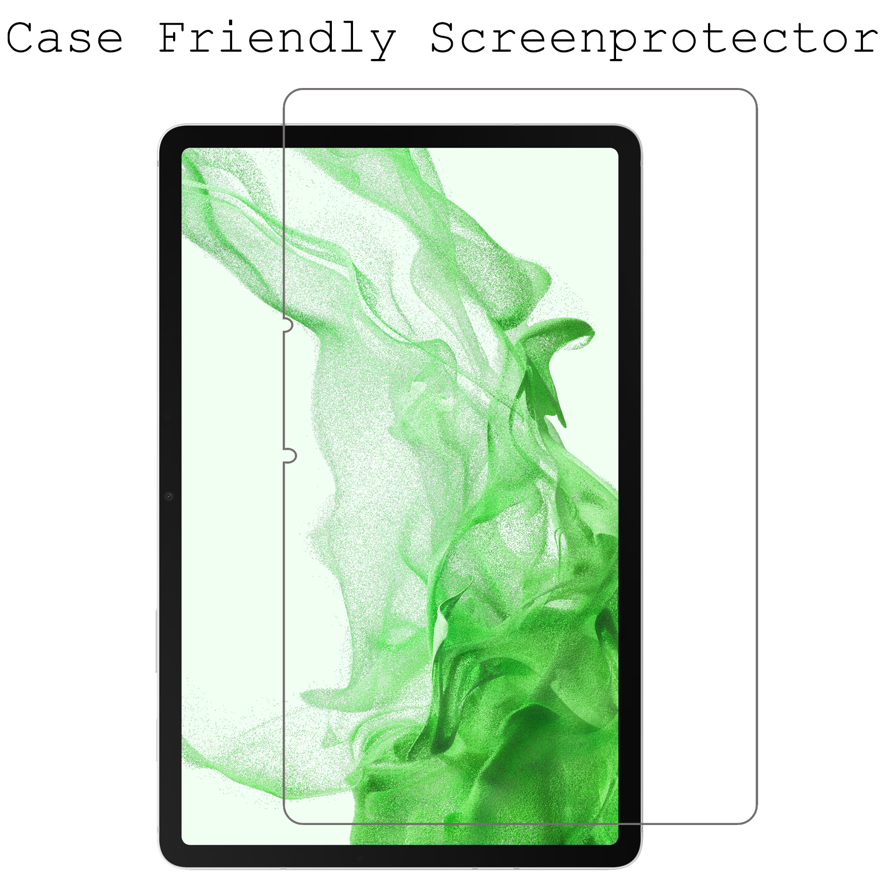BASEY. Screenprotector Geschikt voor Samsung Galaxy Tab S8 Ultra Screenprotector Tempered Glass - Screenprotector Geschikt voor Samsung Tab S8 Ultra Screen Protector Beschermglas - 2 Stuks