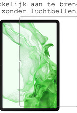 Hoesje Geschikt voor Samsung Galaxy Tab S8 Plus Hoes Case Tablet Hoesje Tri-fold Met Screenprotector - Hoes Geschikt voor Samsung Tab S8 Plus Hoesje Hard Cover Bookcase Hoes - Galaxy