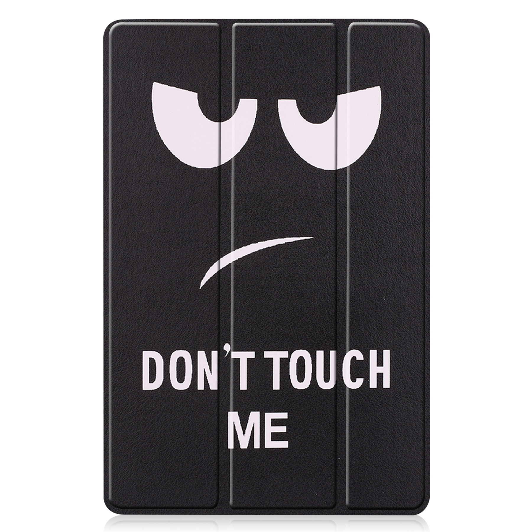 Hoesje Geschikt voor Samsung Galaxy Tab S8 Plus Hoes Case Tablet Hoesje Tri-fold Met Screenprotector - Hoes Geschikt voor Samsung Tab S8 Plus Hoesje Hard Cover Bookcase Hoes - Don't Touch Me