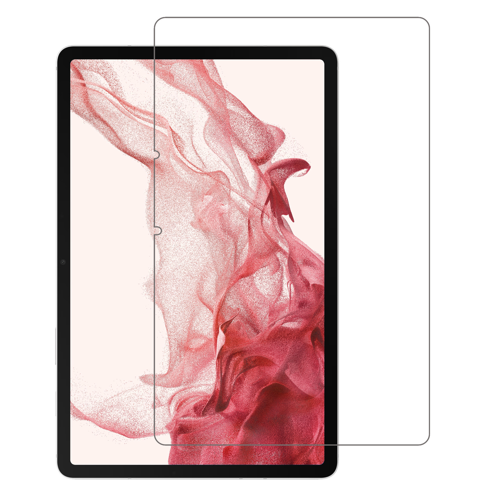 Samsung Galaxy Tab S8 Plus Hoesje Case Hard Cover Met S Pen Uitsparing Hoes Book Case Don't Touch Me