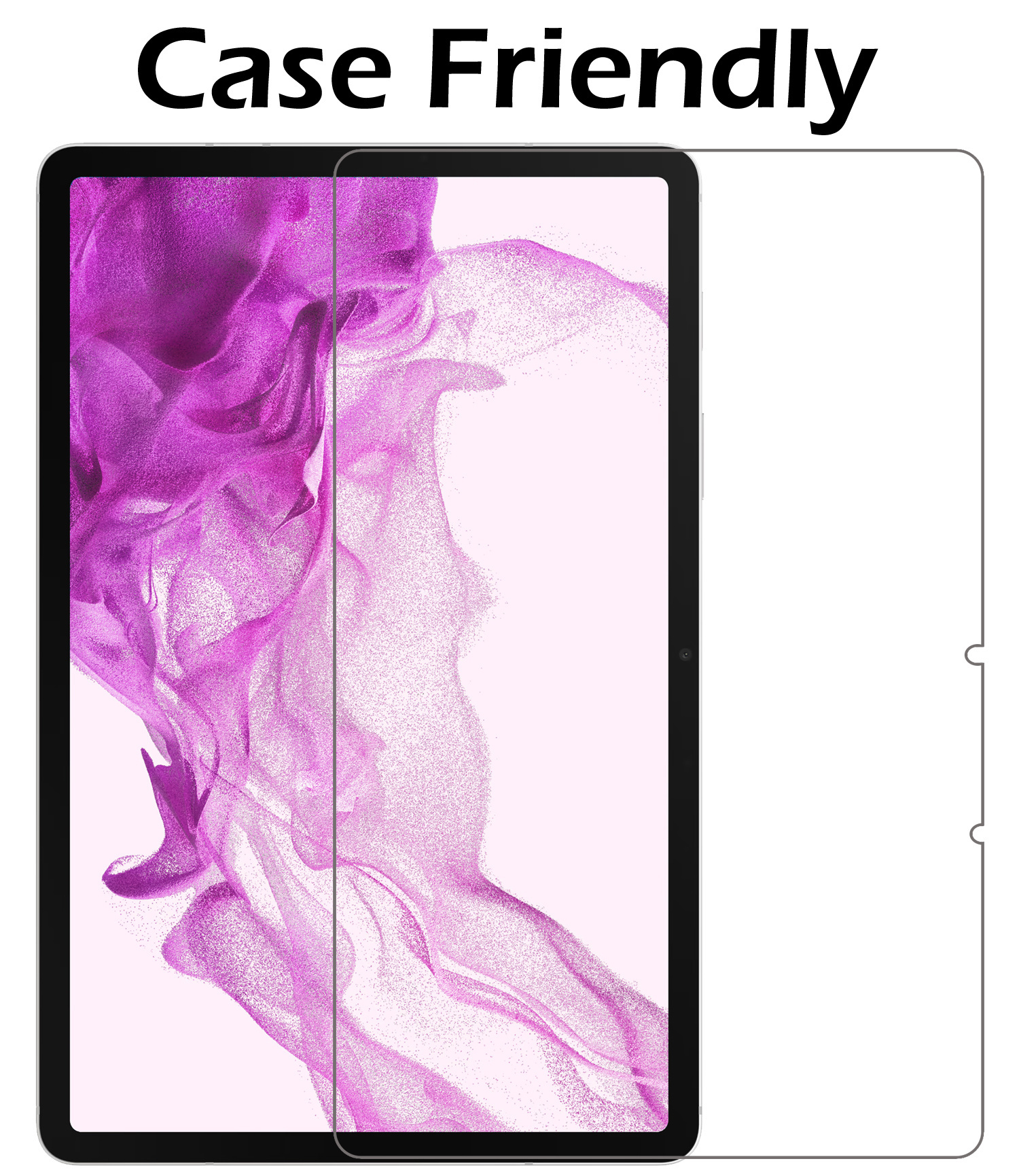 Nomfy Hoes Geschikt voor Samsung Galaxy Tab S8 Plus Hoes Tri-fold Tablet Hoesje Case Met Screenprotector - Hoesje Geschikt voor Samsung Tab S8 Plus Hoesje Hardcover Bookcase - Galaxy