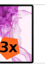 Nomfy Screenprotector Geschikt voor Samsung Galaxy Tab S8 Ultra Screenprotector Bescherm Glas - Screen Protector Geschikt voor Samsung Tab S8 Ultra Screenprotector Tempered Glass - 3 PACK