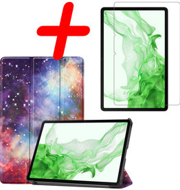 BASEY. BASEY. Samsung Galaxy Tab S8 Ultra Hoes Met Screenprotector - Galaxy