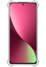 BASEY. Hoes Geschikt voor Xiaomi 12 Hoesje Shock Proof Case Hoes Siliconen - Hoesje Geschikt voor Xiaomi 12 Hoes Cover Shockproof - Transparant - 2 Stuks