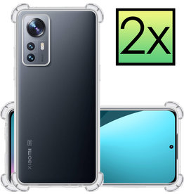 NoXx NoXx Xiaomi 12 Hoesje Shockproof - Transparant - 2 PACK