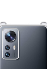 NoXx Hoes Geschikt voor Xiaomi 12 Hoesje Siliconen Cover Shock Proof Back Case Shockproof Hoes - Transparant - 2x