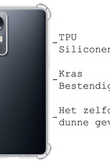 BASEY. Hoes Geschikt voor Xiaomi 12X Hoesje Shock Proof Case Hoes Siliconen - Hoesje Geschikt voor Xiaomi 12X Hoes Cover Shockproof - Transparant - 2 Stuks