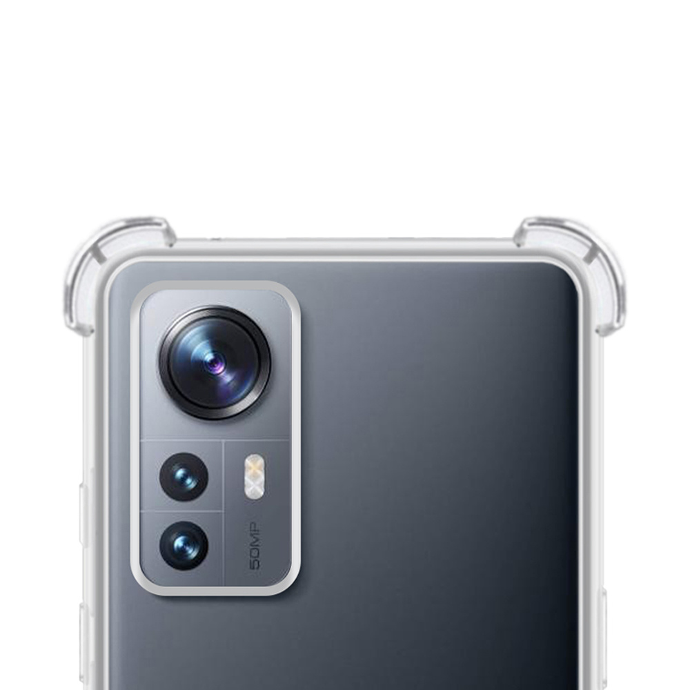 NoXx Hoes Geschikt voor Xiaomi 12X Hoesje Siliconen Cover Shock Proof Back Case Shockproof Hoes - Transparant